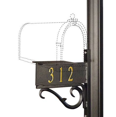 mailbox side mounting bracket|replacement mailbox bracket.